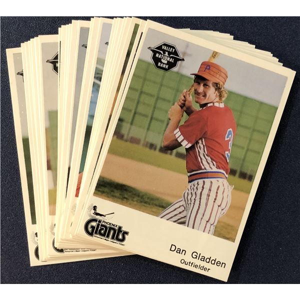 1982 MiLB PHOENIX GIANTS TEAM SET - DAN GLADDEN