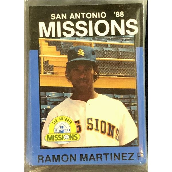 1988 MiLB TEAM SET SAN ANTONIO MISSIONS - RAMON MARTINEZ / JOHN WETTELAND