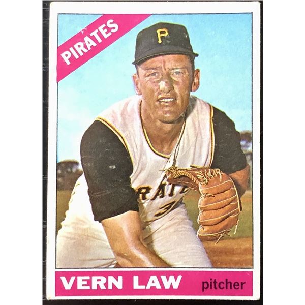 1966 TOPPS VERN LAW