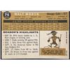 Image 2 : 1960 TOPPS WALT MORYN