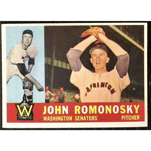 1960 TOPPS JOHN ROMONOSKY