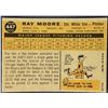 Image 2 : 1960 TOPPS GRAY BACKS RAY MOORE