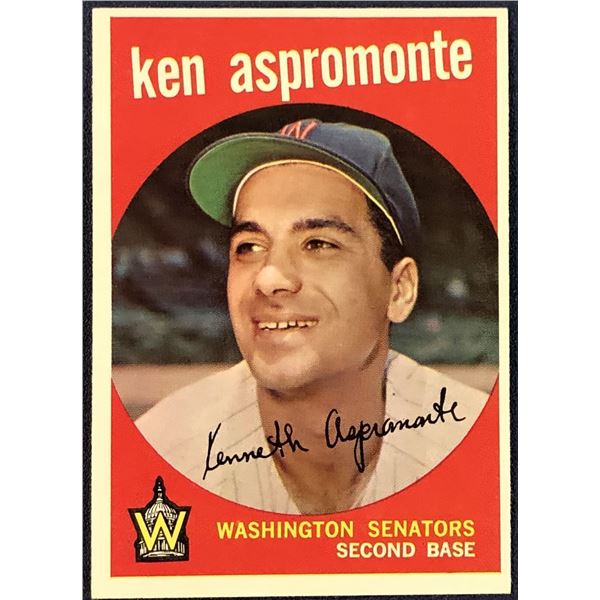 1959 TOPPS WHITE BACKS KEN ASPROMONTE