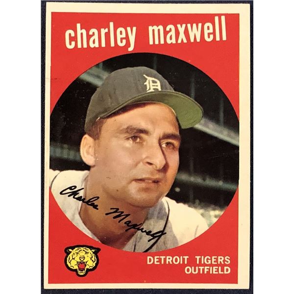 1959 TOPPS GRAY BACKS CHARLEY MAXWELL