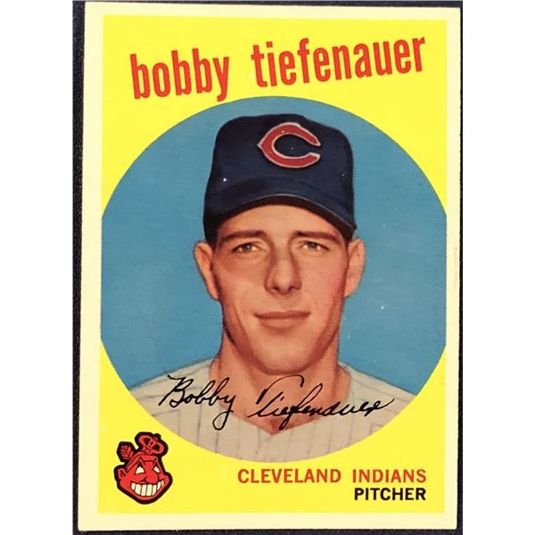1959 TOPPS GRAY BACKS BOBBY TIEFENAUER ROOKIE CARD