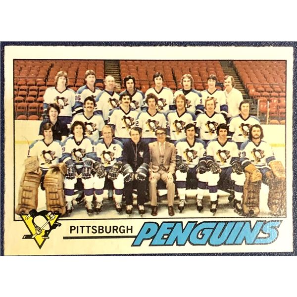 1977-78 TOPPS NHL PITTSBURGH PENGUINS