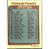 Image 2 : 1977-78 TOPPS NHL PITTSBURGH PENGUINS