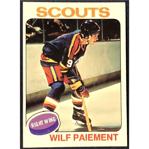 1975-76 TOPPS NHL HOCKEY WILF PAIEMENT ROOKIE CARD