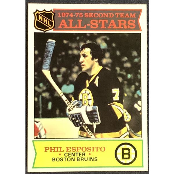 1975-76 TOPPS NHL HOCKEY PHIL ESPOSITO (HOF)