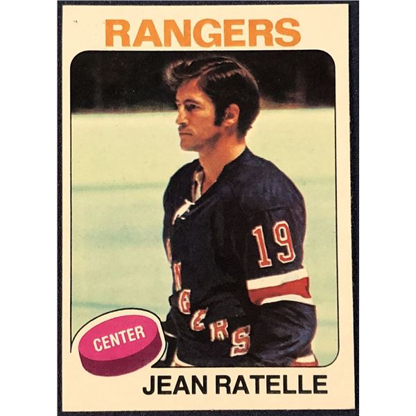 1975-76 TOPPS NHL HOCKEY JEAN RATELLE (HOF)