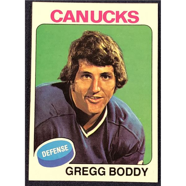 1975-76 TOPPS NHL HOCKEY GREGG BODDY