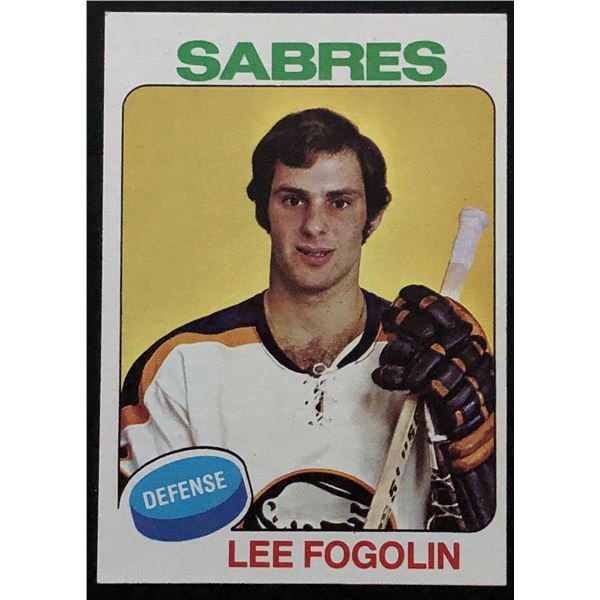 1975-76 TOPPS LEE FOGOLIN ROOKIE CARD