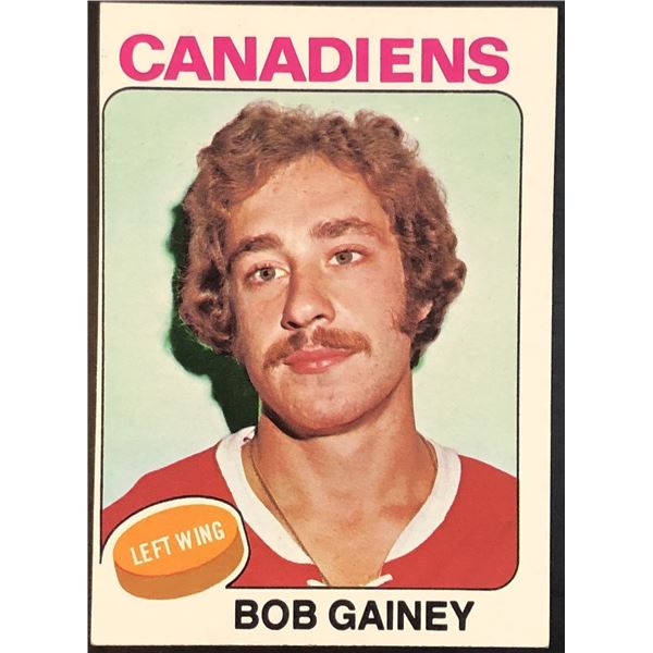 1975-76 NHL TOPPS BOB GAINEY (HOF)