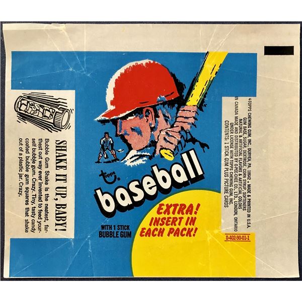 1971 TOPPS BASEBALL WRAPPER