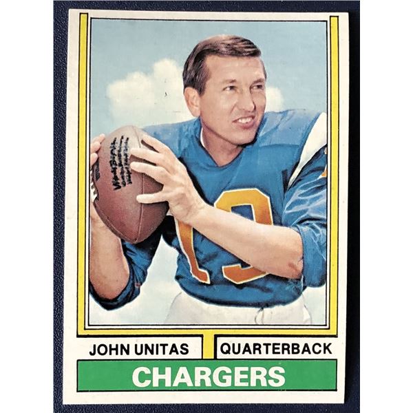 1974 TOPPS JOHNNY UNITAS (HOF)