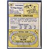Image 2 : 1974 TOPPS JOHNNY UNITAS (HOF)