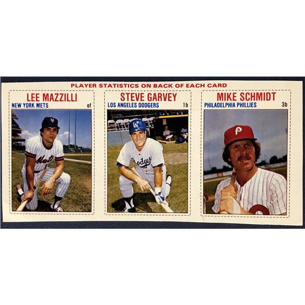 1979 HOSTESS BASEBALL PANEL - MIKE SCHMIDT (HOF)