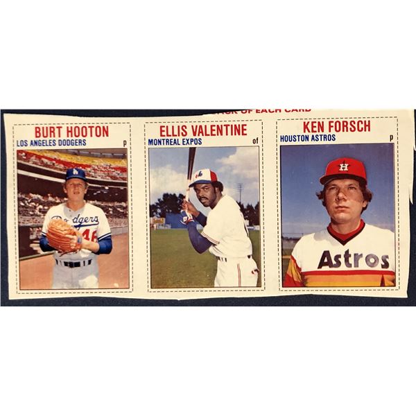 1979 HOSTESS BASEBALL PANEL - ELLIS VALENTINE