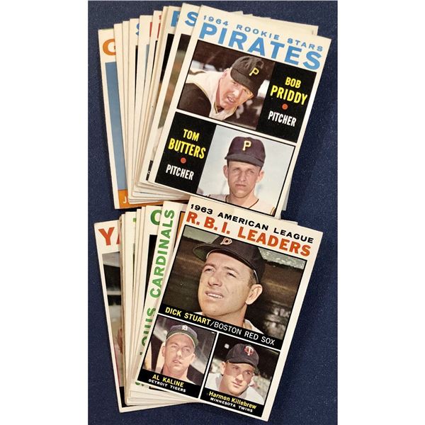 1964 TOPPS BASEBALL COLLECTION - 20 CARDS