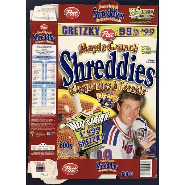 1999 POST CEREAL WAYNE GRETZKY (HOF) BOX