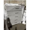 Image 1 : 5-DRAWER DRESSER -GREY MATERIAL 40"x18"x49"