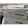 Image 2 : 5-DRAWER DRESSER -GREY MATERIAL 40"x18"x49"