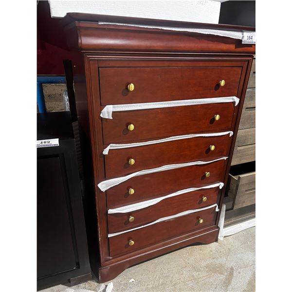 6-DRAWER DRESSER -BROWN 33"x18"x53"