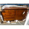 Image 1 : 8-DRAWER DRESSER -BROWN 56"x20"x35"