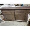 Image 1 : 6-DRAWER DRESSER -GREY 63"x20"x35"