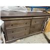 Image 1 : 6-DRAWER DRESSER -GREY 63"x20"x35"