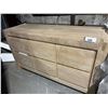 Image 1 : 6-DRAWER DRESSER -NATURAL WOOD 59"x20"x34"