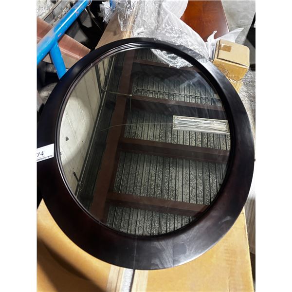 FRAMED OVAL MIRROR 30"x40"