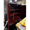 Image 2 : 2-DRAWER, 2 DOOR ARMOIRE -BROWN 46"x22"x73"