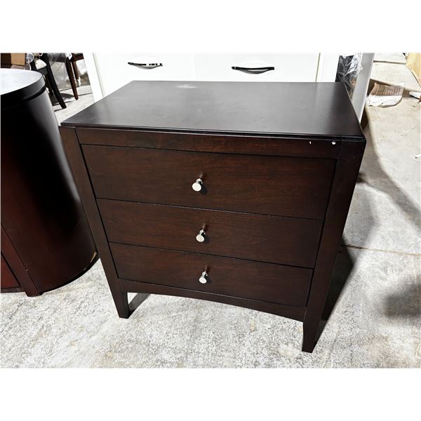 3-DRAWER SIDE TABLE 27"x16"x29"