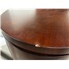Image 2 : 3-DRAWER SIDE TABLE -OVAL 33"x22"x29" **DAMAGED**