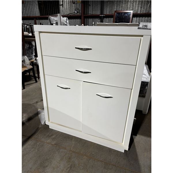 2-DRAWER, 3 DOOR DRESSER -WHITE 45"x20"x53