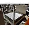 Image 1 : QUEEN BED WHITE 66"x89" (MATTRESS NOT INCLUDED)