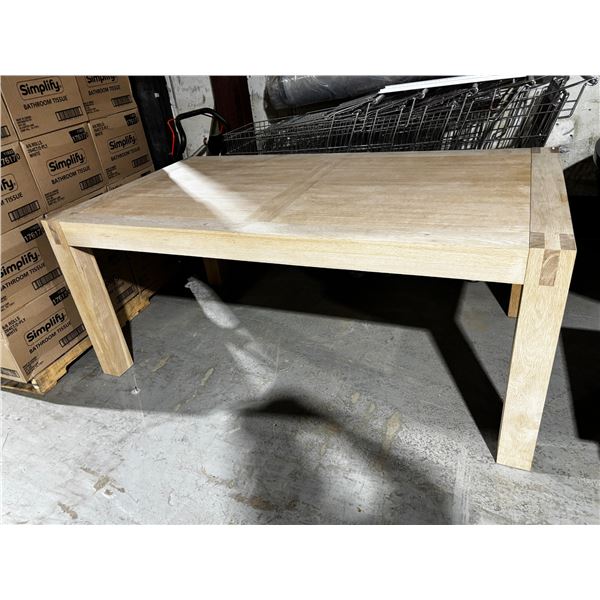 NATURAL WOOD TABLE 72"x40"x30"