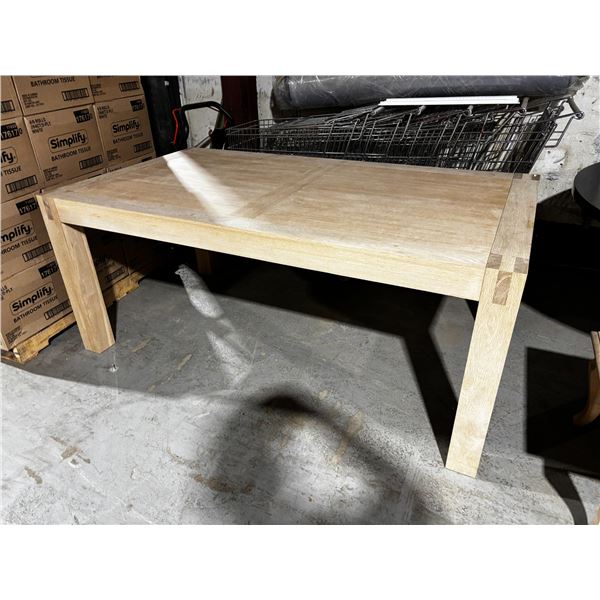 NATURAL WOOD TABLE 72"x40"x30"