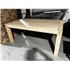 Image 1 : NATURAL WOOD TABLE 72"x40"x30"
