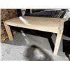 Image 1 : NATURAL WOOD TABLE 72"x40"x30"