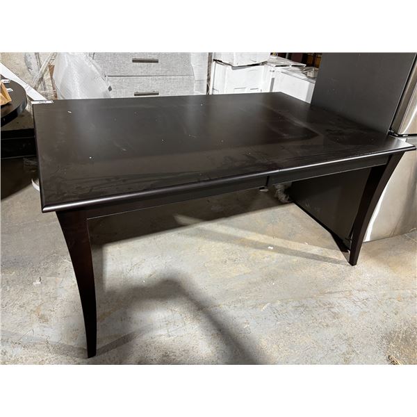 TABLE WITH 20" LEAF 62-82"x41"x30" (DAMAGED)