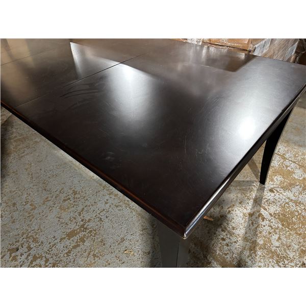 TABLE WITH 20" LEAF 62-82"x41"x30" (DAMAGED)