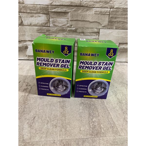 Lot Of 2 Boxes Of Banawey Mould Stain Remover Gel Deep Clean Formula - 220mL Each