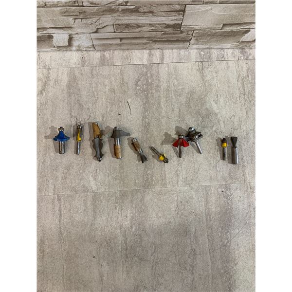 Lot Of 10 Router Bits