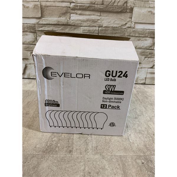 EVELOR GU24 LED Bulbs - 12 Pack