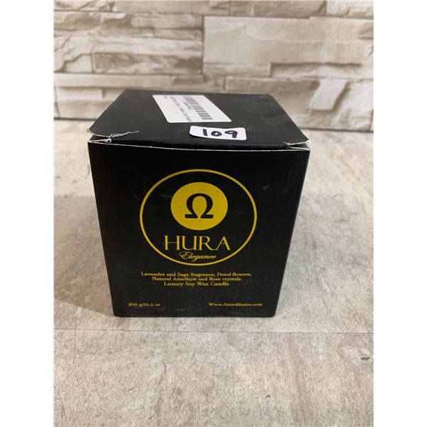 Hura Elegance Lavender & Sage Fragrance Candle
