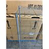 Image 3 : Gray Metal Wire Storage Rack - 60in x 23in
