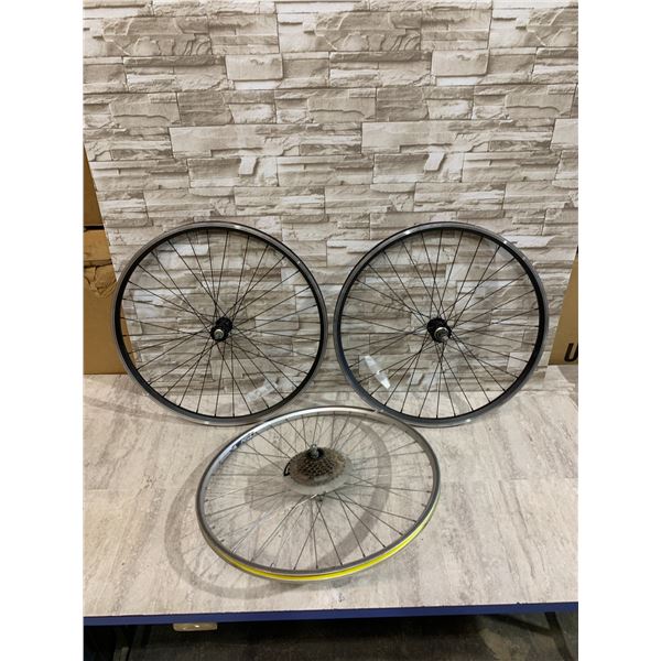 Lot Of 3 Generic 700C Road Bike Wheels