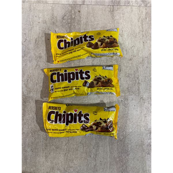 Lot Of 3 Bags Of Hershey's Chipitz Chocolate Chips